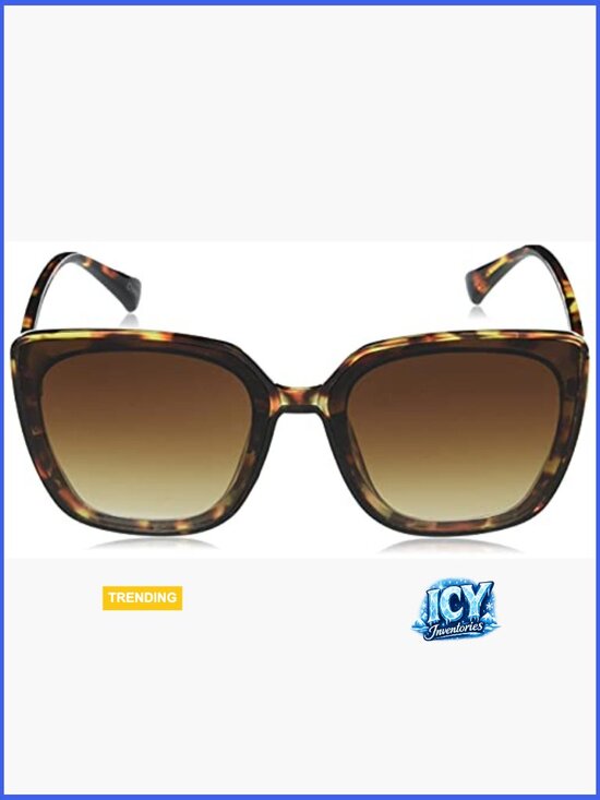 100% UV Protective Square Sunglasses - Cat Eye Oversized